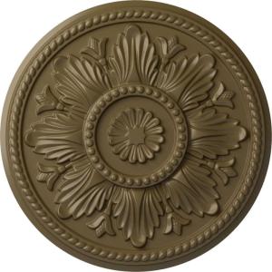 imageEkena Millwork CM18ED 18Inch OD x 5 12Inch ID x 1 34Inch Edinburgh Ceiling Medallion PrimedHandPainted Mississippi Mud