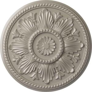 imageEkena Millwork CM18ED 18Inch OD x 5 12Inch ID x 1 34Inch Edinburgh Ceiling Medallion PrimedHandPainted Pearl White