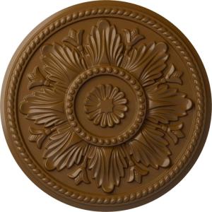 imageEkena Millwork CM18ED 18Inch OD x 5 12Inch ID x 1 34Inch Edinburgh Ceiling Medallion PrimedHandPainted Smokey Topaz