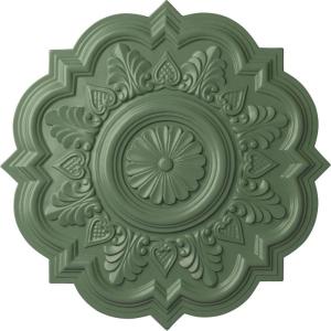 imageEkena Millwork CM20DR 20 14Inch OD x 5Inch ID x 1 12Inch P Deria Ceiling MedallionAthenian Green Flat Finish