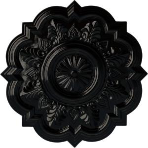 imageEkena Millwork CM20DR 20 14Inch OD x 5Inch ID x 1 12Inch P Deria Ceiling MedallionBlack Pearl Metallic Series