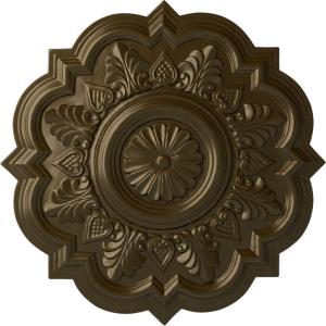 imageEkena Millwork CM20DR 20 14Inch OD x 5Inch ID x 1 12Inch P Deria Ceiling MedallionBrass Metallic Series
