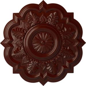 imageEkena Millwork CM20DR 20 14Inch OD x 5Inch ID x 1 12Inch P Deria Ceiling MedallionBrushed Mahogany Flat Finish