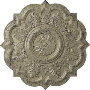 imageEkena Millwork CM20DR 20 14Inch OD x 5Inch ID x 1 12Inch P Deria Ceiling MedallionCastle Stone Crackle Flat Finish