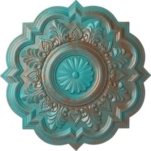 imageEkena Millwork CM20DR 20 14Inch OD x 5Inch ID x 1 12Inch P Deria Ceiling MedallionCopper Green Patina Metallic Series
