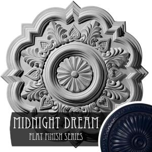 imageEkena Millwork CM20DR 20 14Inch OD x 5Inch ID x 1 12Inch P Deria Ceiling MedallionMidnight Dream Flat Finish