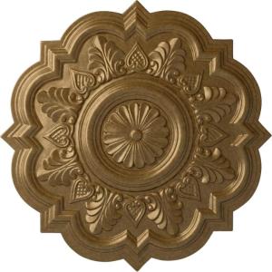 imageEkena Millwork CM20DR 20 14Inch OD x 5Inch ID x 1 12Inch P Deria Ceiling MedallionPale Gold Metallic Series