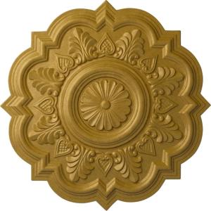 imageEkena Millwork CM20DR 20 14Inch OD x 5Inch ID x 1 12Inch P Deria Ceiling MedallionPharaohs Gold Metallic Series