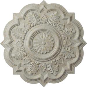 imageEkena Millwork CM20DR 20 14Inch OD x 5Inch ID x 1 12Inch P Deria Ceiling MedallionPot of Cream Crackle Flat Finish