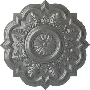 imageEkena Millwork CM20DR 20 14Inch OD x 5Inch ID x 1 12Inch P Deria Ceiling MedallionSilver Metallic Series