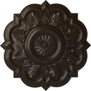 imageEkena Millwork CM20DR 20 14Inch OD x 5Inch ID x 1 12Inch P Deria Ceiling MedallionStone Hearth Flat Finish