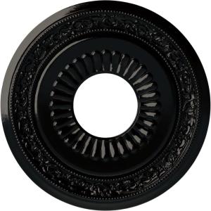 imageEkena Millwork CM20LN 20 58Inch OD x 6 14Inch ID x 1 38Inch P Lauren Ceiling MedallionBlack Pearl Metallic Series