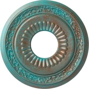 imageEkena Millwork CM20LN 20 58Inch OD x 6 14Inch ID x 1 38Inch P Lauren Ceiling MedallionCopper Green Patina Metallic Series