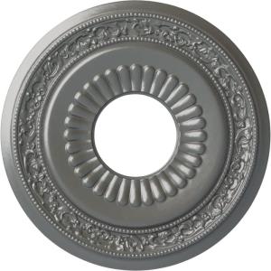 imageEkena Millwork CM20LN 20 58Inch OD x 6 14Inch ID x 1 38Inch P Lauren Ceiling MedallionSilver Metallic Series