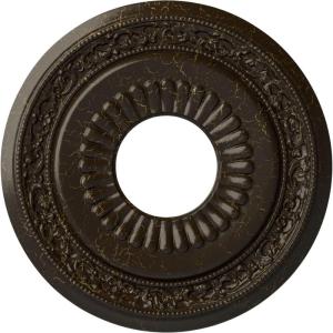 imageEkena Millwork CM20LN 20 58Inch OD x 6 14Inch ID x 1 38Inch P Lauren Ceiling MedallionStone Hearth Crackle Flat Finish