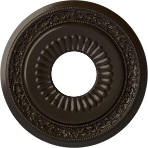 imageEkena Millwork CM20LN 20 58Inch OD x 6 14Inch ID x 1 38Inch P Lauren Ceiling MedallionStone Hearth Flat Finish