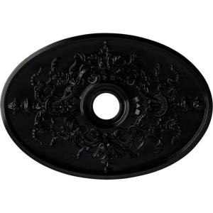 imageEkena Millwork CM21X30AL 21 14Inch W x 30 34Inch H x 1 58Inch P Alexa Ceiling MedallionBlack Pearl Metallic Series