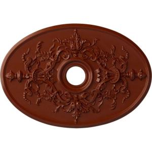 imageEkena Millwork CM21X30AL 21 14Inch W x 30 34Inch H x 1 58Inch P Alexa Ceiling MedallionFirebrick Flat Finish