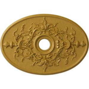 imageEkena Millwork CM21X30AL 21 14Inch W x 30 34Inch H x 1 58Inch P Alexa Ceiling MedallionIridescent Gold Metallic Series
