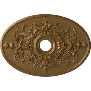imageEkena Millwork CM21X30AL 21 14Inch W x 30 34Inch H x 1 58Inch P Alexa Ceiling MedallionPale Gold Metallic Series