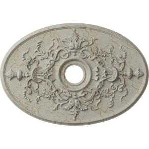 imageEkena Millwork CM21X30AL 21 14Inch W x 30 34Inch H x 1 58Inch P Alexa Ceiling MedallionPot of Cream Crackle Flat Finish