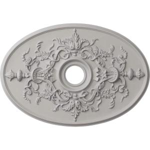 imageEkena Millwork CM21X30AL 21 14Inch W x 30 34Inch H x 1 58Inch P Alexa Ceiling MedallionUltra Pure White Flat Finish