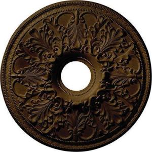 imageEkena Millwork CM23AS 23 78Inch OD x 4 18Inch ID Ashley Ceiling MedallionBrass Metallic Series