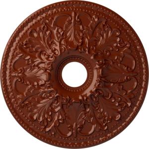 imageEkena Millwork CM23AS 23 78Inch OD x 4 18Inch ID Ashley Ceiling MedallionFirebrick Flat Finish