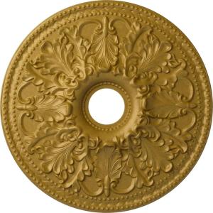 imageEkena Millwork CM23AS 23 78Inch OD x 4 18Inch ID Ashley Ceiling MedallionPharaohs Gold Metallic Series