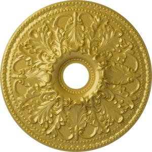 imageEkena Millwork CM23AS 23 78Inch OD x 4 18Inch ID Ashley Ceiling MedallionRich Gold Metallic Series