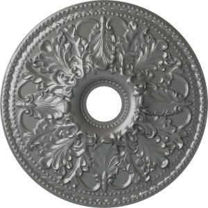 imageEkena Millwork CM23AS 23 78Inch OD x 4 18Inch ID Ashley Ceiling MedallionSilver Metallic Series