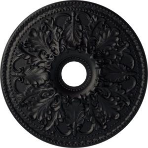 imageEkena Millwork CM23AS 23 78Inch OD x 4 18Inch ID Ashley Ceiling MedallionSteel Gray Metallic Series