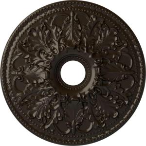 imageEkena Millwork CM23AS 23 78Inch OD x 4 18Inch ID Ashley Ceiling MedallionStone Hearth Flat Finish