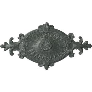 imageEkena Millwork CM23RO1 23 12quot x 12 14quot x 1 12quot Quentin Ceiling Medallion PrimedAthenian Green Crackle Flat Finish