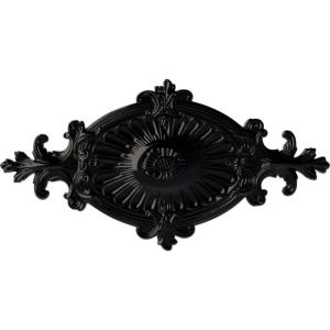 imageEkena Millwork CM23RO1 23 12quot x 12 14quot x 1 12quot Quentin Ceiling Medallion PrimedBlack Pearl Metallic Series