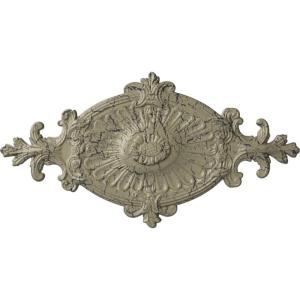 imageEkena Millwork CM23RO1 23 12quot x 12 14quot x 1 12quot Quentin Ceiling Medallion PrimedCastle Stone Crackle Flat Finish