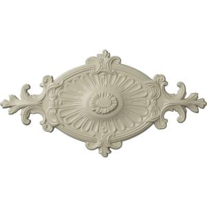 imageEkena Millwork CM23RO1 23 12quot x 12 14quot x 1 12quot Quentin Ceiling Medallion PrimedClear Yellow Flat Finish