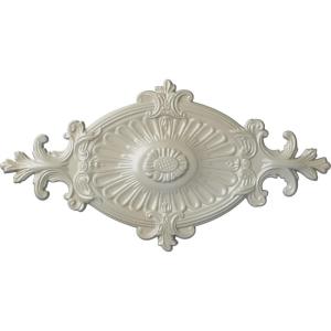 imageEkena Millwork CM23RO1 23 12quot x 12 14quot x 1 12quot Quentin Ceiling Medallion PrimedFlash Blue Metallic Series
