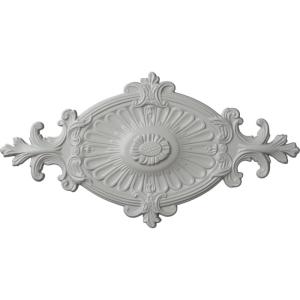 imageEkena Millwork CM23RO1 23 12quot x 12 14quot x 1 12quot Quentin Ceiling Medallion PrimedFrost Flat Finish