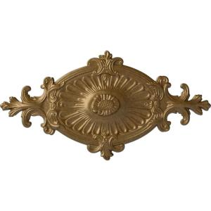 imageEkena Millwork CM23RO1 23 12quot x 12 14quot x 1 12quot Quentin Ceiling Medallion PrimedPale Gold Metallic Series