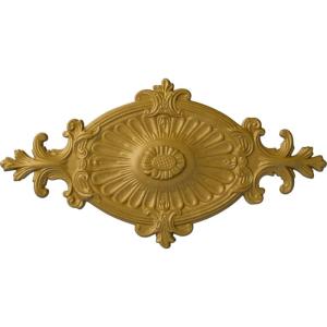 imageEkena Millwork CM23RO1 23 12quot x 12 14quot x 1 12quot Quentin Ceiling Medallion PrimedPharaohs Gold Metallic Series