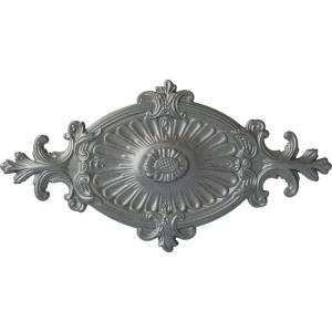 imageEkena Millwork CM23RO1 23 12quot x 12 14quot x 1 12quot Quentin Ceiling Medallion PrimedPlatinum Metallic Series