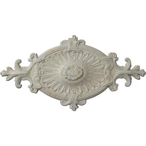 imageEkena Millwork CM23RO1 23 12quot x 12 14quot x 1 12quot Quentin Ceiling Medallion PrimedPot of Cream Crackle Flat Finish