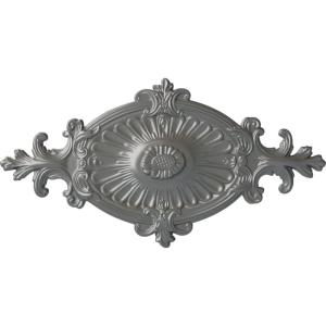 imageEkena Millwork CM23RO1 23 12quot x 12 14quot x 1 12quot Quentin Ceiling Medallion PrimedSilver Metallic Series