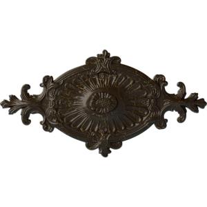 imageEkena Millwork CM23RO1 23 12quot x 12 14quot x 1 12quot Quentin Ceiling Medallion PrimedStone Hearth Crackle Flat Finish