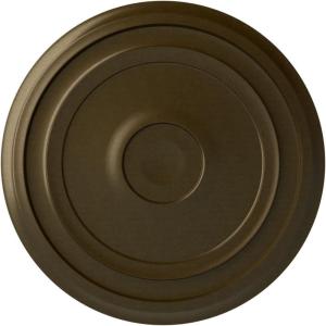 imageEkena Millwork CM24RE Traditional Reece Ceiling Medallion 24 38quotOD x 1 18quotP Fits Canopies up to 5 78quot Factory PrimedBrass Metallic Series