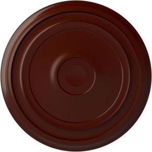 imageEkena Millwork CM24RE Traditional Reece Ceiling Medallion 24 38quotOD x 1 18quotP Fits Canopies up to 5 78quot Factory PrimedBrushed Mahogany Flat Finish