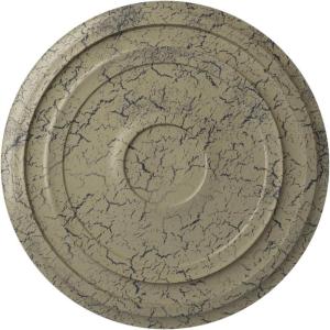 imageEkena Millwork CM24RE Traditional Reece Ceiling Medallion 24 38quotOD x 1 18quotP Fits Canopies up to 5 78quot Factory PrimedCastle Stone Crackle Flat Finish