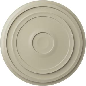 imageEkena Millwork CM24RE Traditional Reece Ceiling Medallion 24 38quotOD x 1 18quotP Fits Canopies up to 5 78quot Factory PrimedClear Yellow Flat Finish