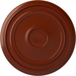 imageEkena Millwork CM24RE Traditional Reece Ceiling Medallion 24 38quotOD x 1 18quotP Fits Canopies up to 5 78quot Factory PrimedFirebrick Flat Finish